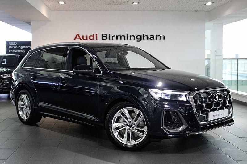 Blue Used 2025 Audi Q7 S-Line SUV | £54,950 (Expensive) - Image 1/4