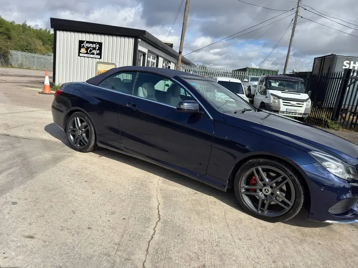Used Mercedes E220 AMG 2013 Blue Cabriolet