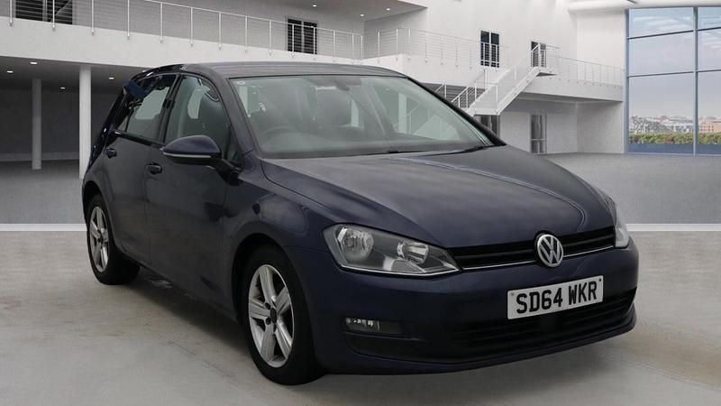 Used VW Golf VII Match 105 HP (77 kW) 2014 Blue Hatchback
