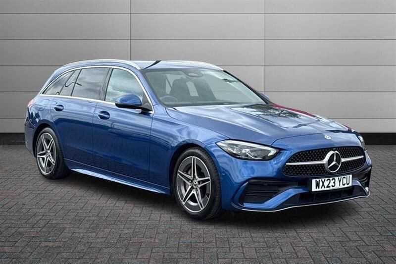 Blue Used 2023 Mercedes C200 AMG line Estate | £26,050 (Good price) - Image 1/4