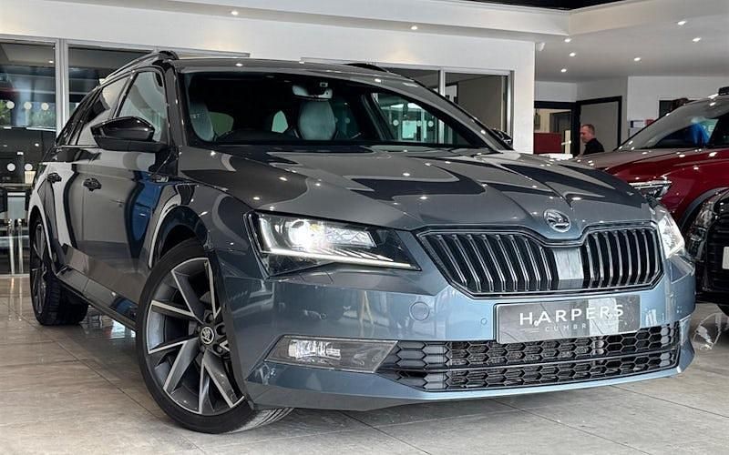 Grey Used 2017 Skoda Superb SportLine Estate | £17,995 (A bit pricey) - Image 1/4