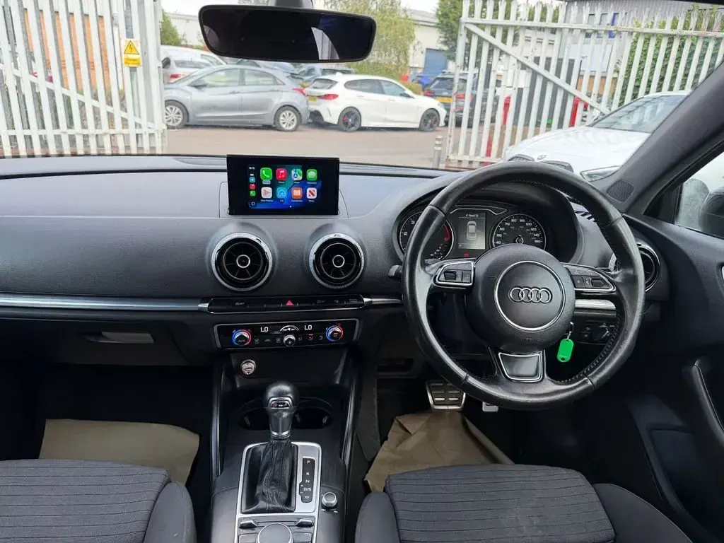 Used Audi A3 S-Line 150 HP (110 kW) 2016 Black Sedan