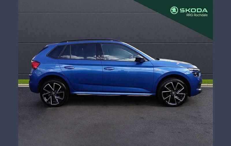 Used Skoda Kamiq Monte Carlo 147 HP (108 kW) 2022 Race blue metallic SUV