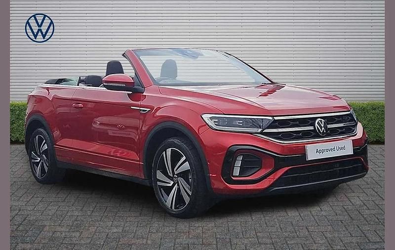 Used VW T-Roc Cabriolet R-line 147 HP (108 kW) 2022 Red Cabriolet