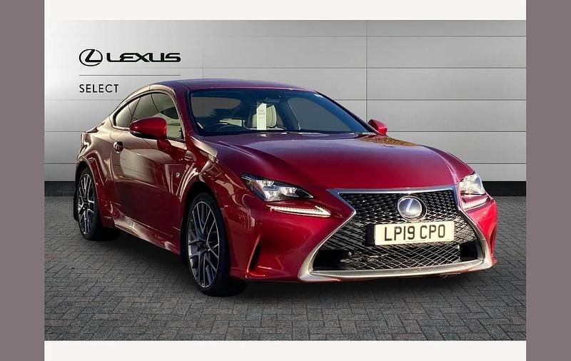 Red Used 2019 Lexus RC300h Sport Line Coupe | £19,990 (Good price) - Image 1/3