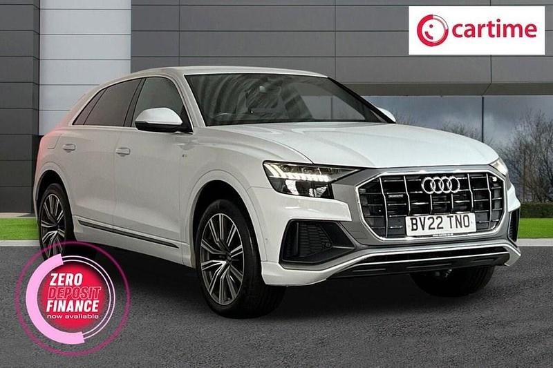 White Used 2022 Audi Q8 S-Line SUV | £39,491 (Good price) - Image 1/4