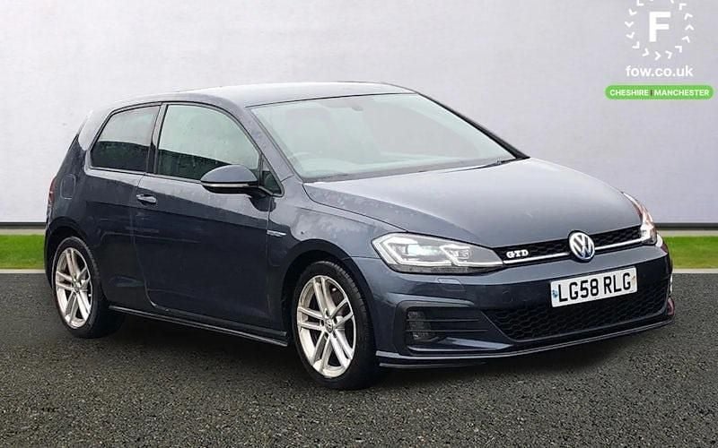 Used VW Golf VII GTD 184 HP (135 kW) 2018 Blue Hatchback