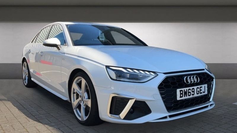 Used Audi A4 S-Line 150 HP (110 kW) 2020 White Sedan