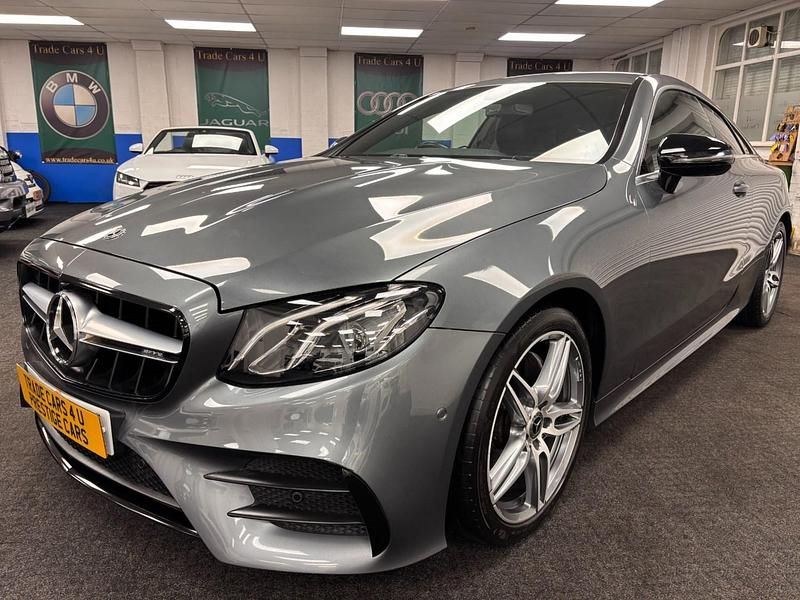 Used Mercedes E220 AMG line 194 HP (142 kW) 2018 Grey Coupe