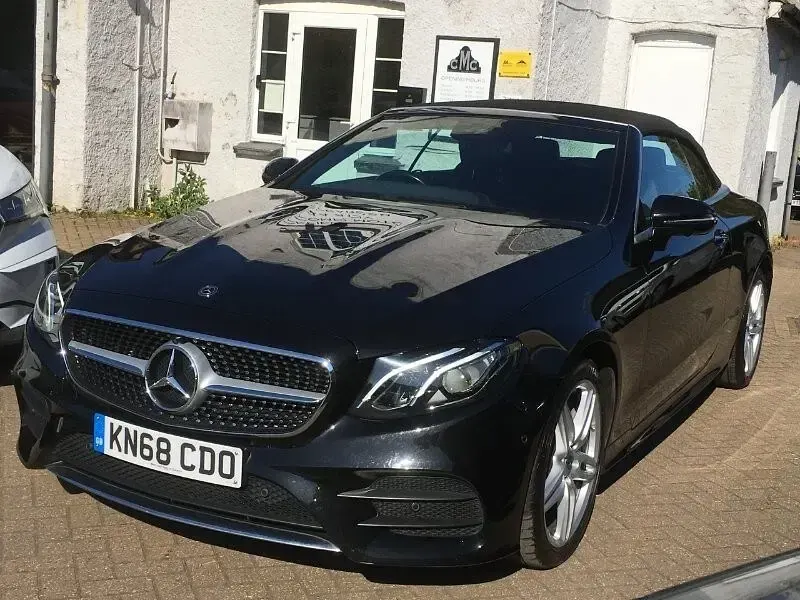 Used Mercedes E350 AMG line 258 HP (189 kW) 2017 Black Cabriolet