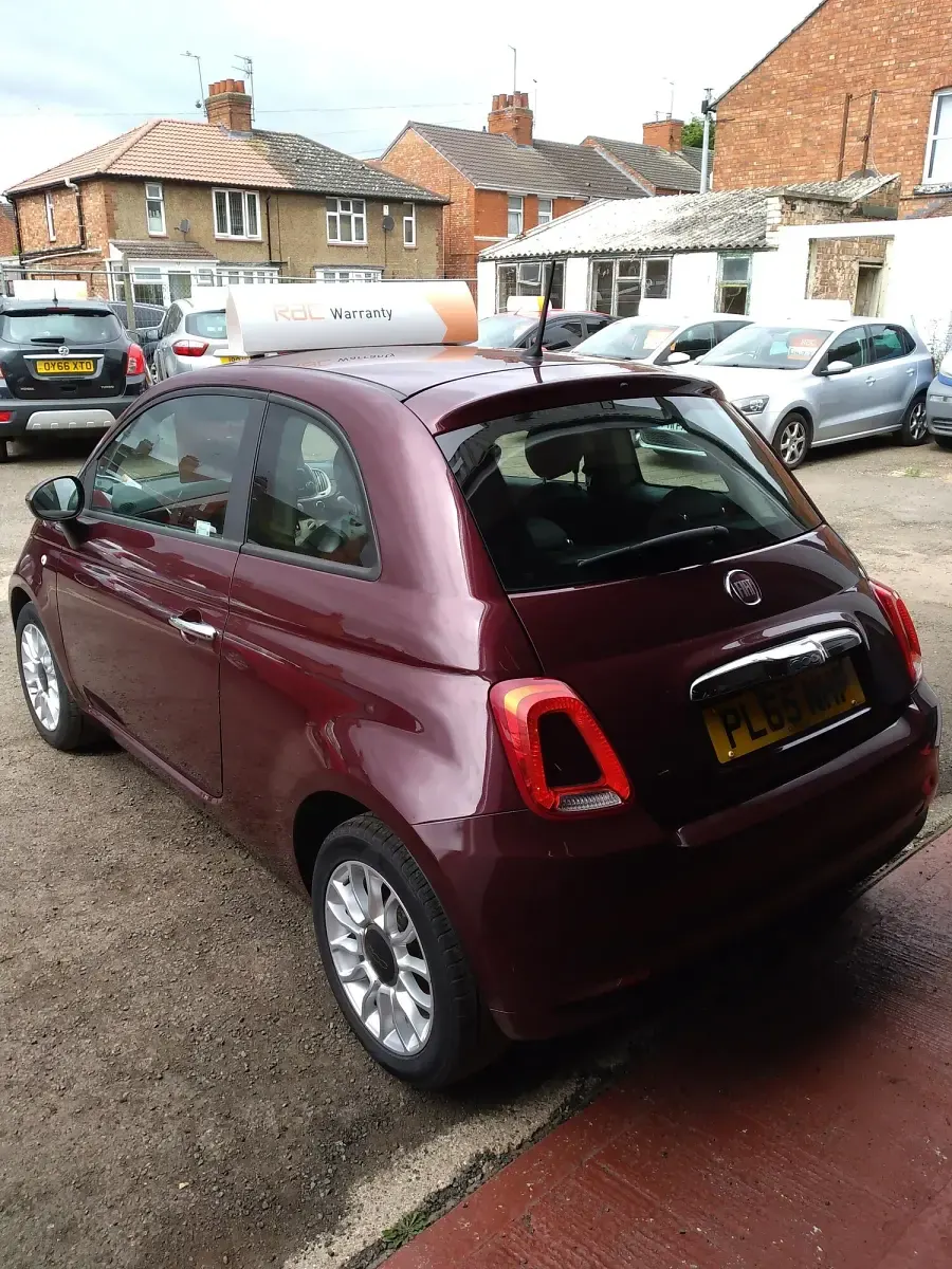 Used Fiat 500 Pop Star 69 HP (50 kW) 2016 Red Hatchback