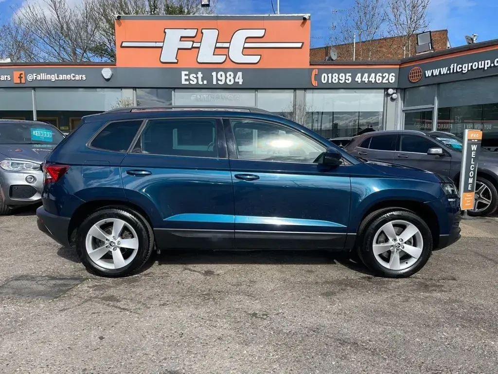 Używany Skoda Karoq SE 150 KM (110 kW) 2019 Niebieski SUV