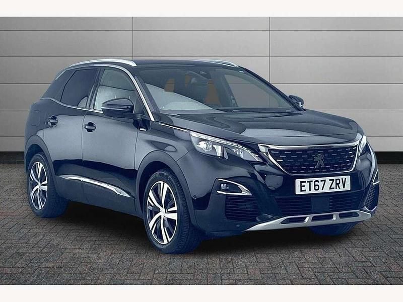 Black Used 2017 Peugeot 3008 GT-line SUV | £11,150 (Fair price) - Image 1/3