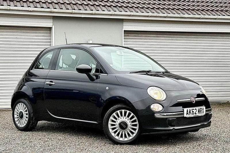 Used Fiat 500 Lounge 69 HP (50 kW) 2012 Black Hatchback