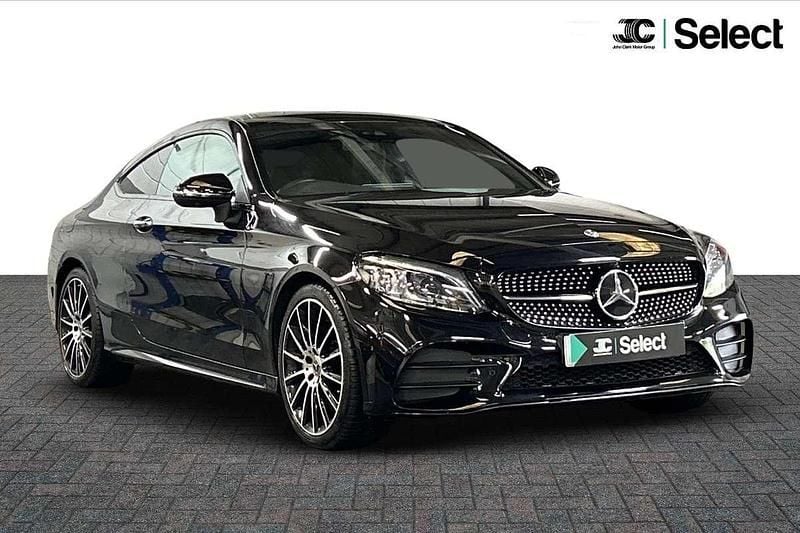Black Used 2021 Mercedes C220 AMG line Coupe | £29,800 - Image 1/4