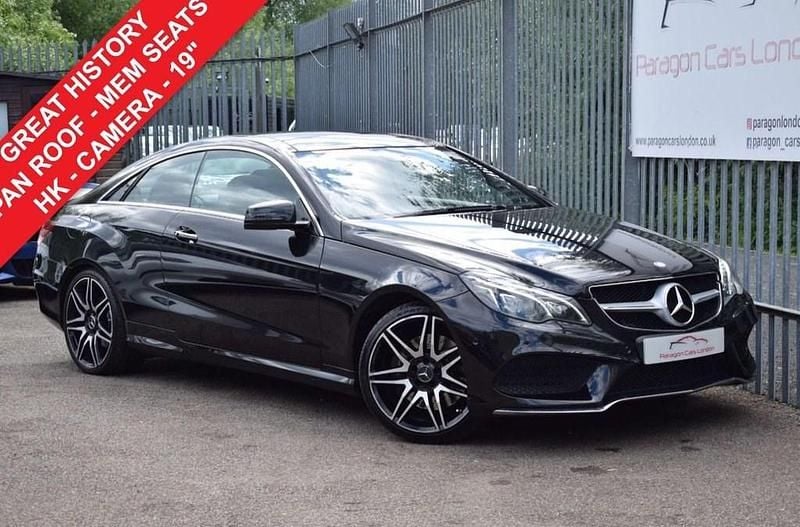 Used Mercedes E400 AMG line 333 HP (244 kW) 2014 Black Coupe