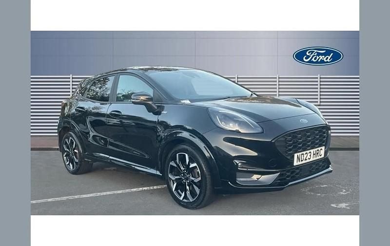 Black Used 2023 Ford Puma Gen-E ST-Line X SUV | £15,368 (Fair price) - Image 1/4
