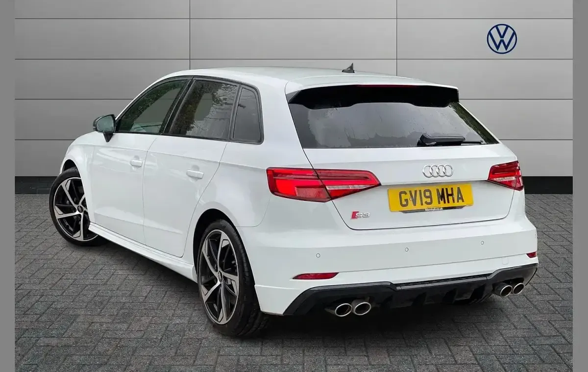 Used Audi S3 Sportback Black Edition 296 HP (217 kW) 2019 White Hatchback