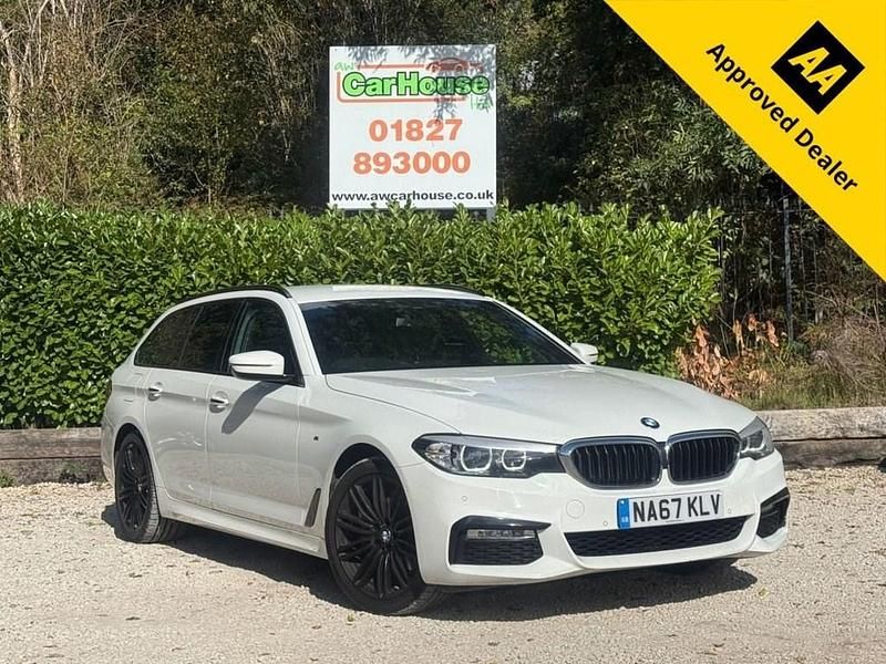 White Used 2017 BMW 520 M Sport Estate | £14,999 (Fair price) - Image 1/4