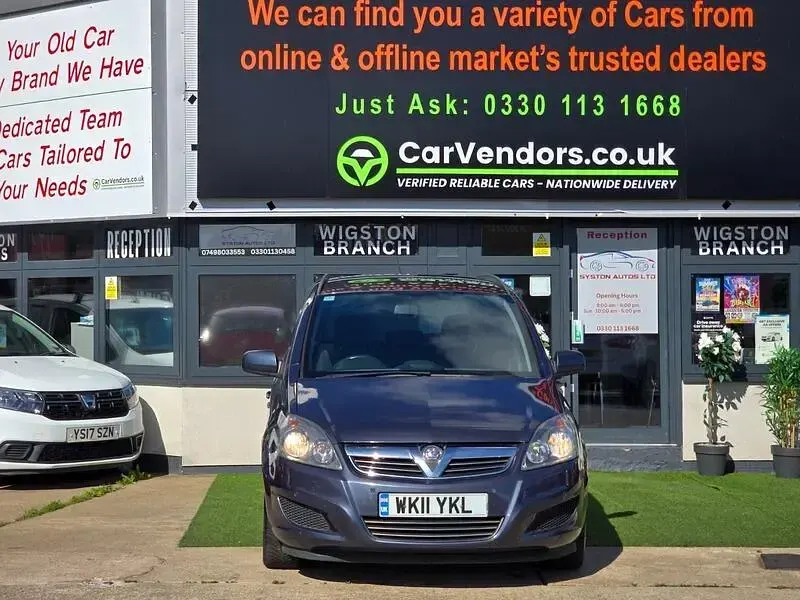 Used Vauxhall Zafira 110 HP (80 kW) 2011 Blue MPV