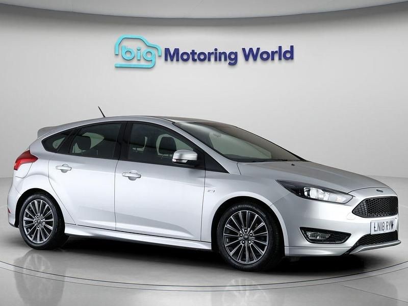 Silver Used 2018 Ford Focus ST-Line Hatchback | £8,500 (Good price) - Image 1/4