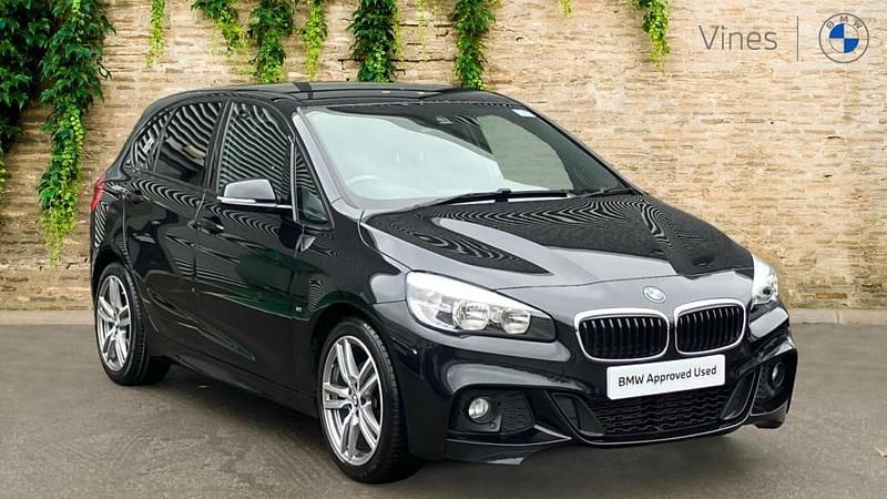 Black Used 2017 BMW 216 Active Tourer M Sport MPV | £14,395 (Fair price) - Image 1/4