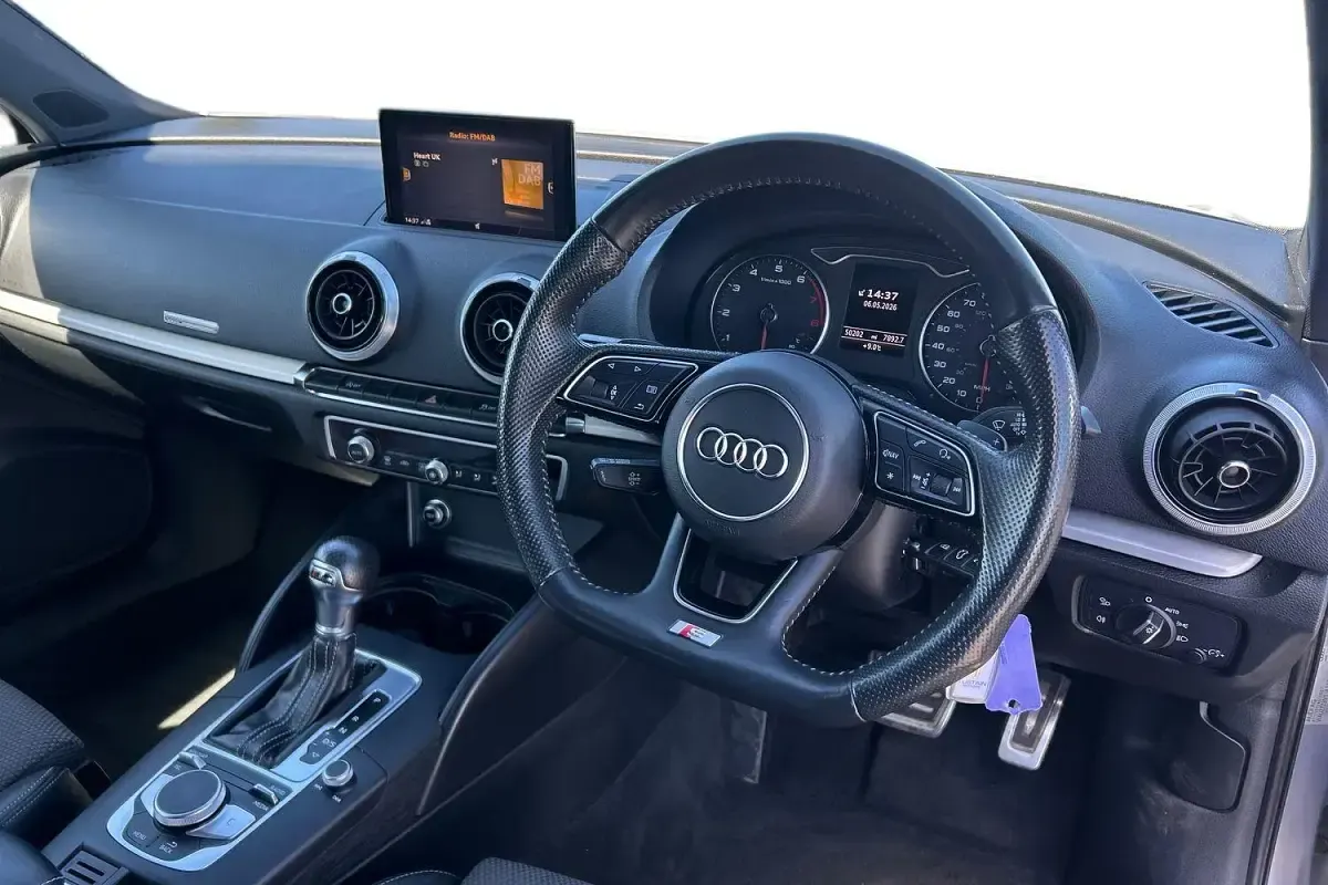 Used Audi A3 S-Line 150 HP (110 kW) 2018 Silver Sedan