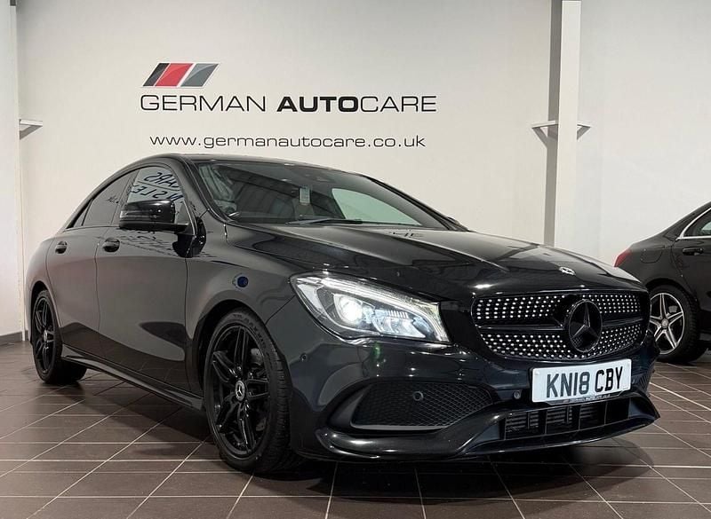Used Mercedes CLA220 AMG line 177 HP (130 kW) 2018 Black Sedan