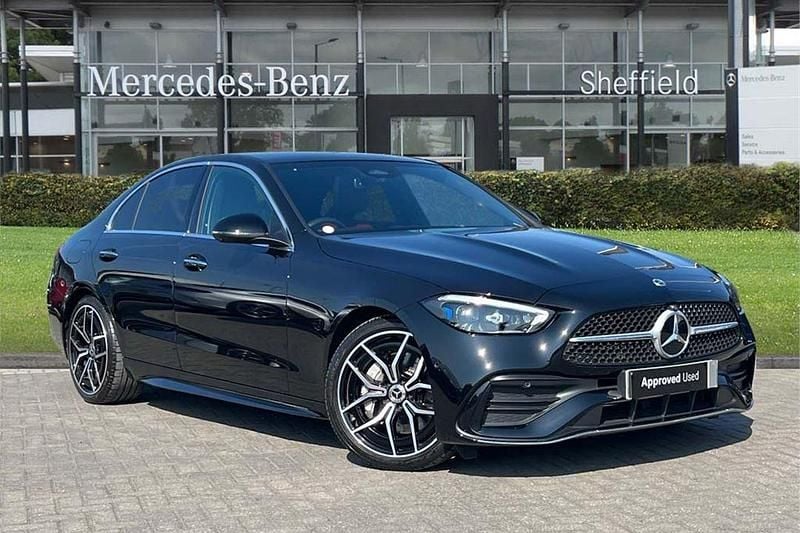 Black Used 2023 Mercedes C200 AMG Line Premium Plus Sedan | £35,950 (Expensive) - Image 1/4