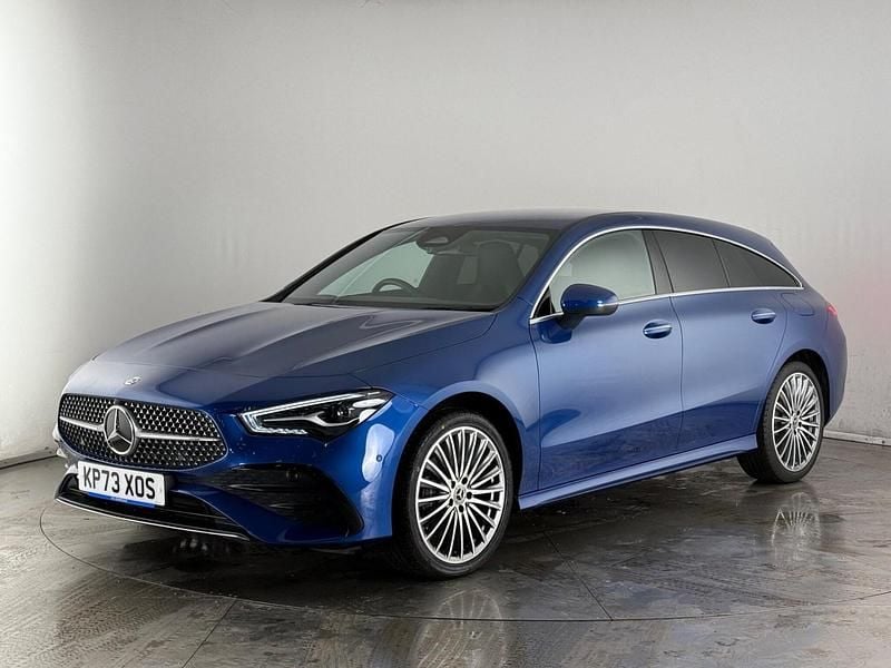 Used Mercedes CLA250e Shooting Brake AMG line 2023 Blue Estate