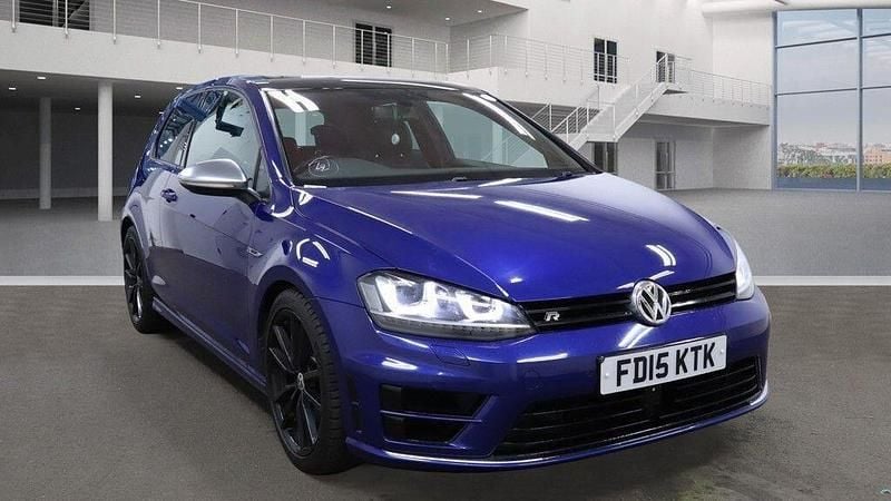 Used VW Golf VII R 2015 Blue Hatchback