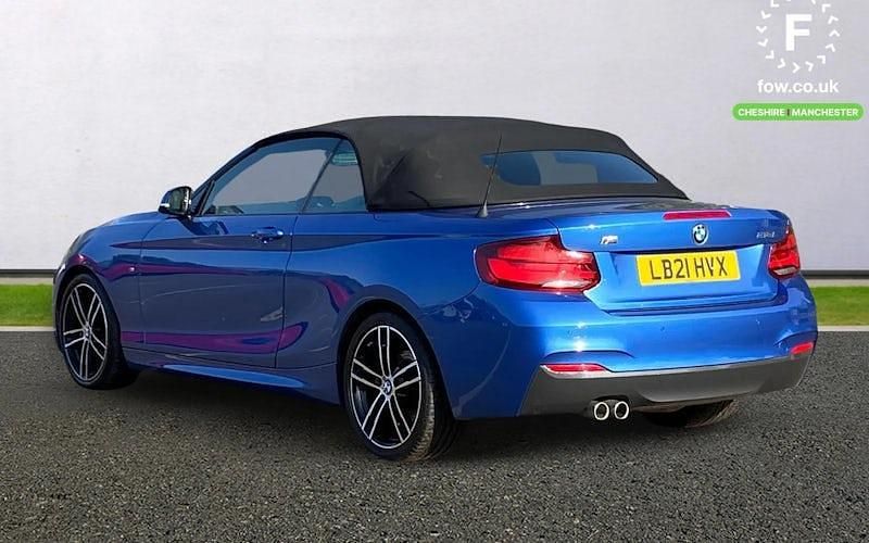 Used BMW 218 M Sport 136 HP (100 kW) 2021 Blue Cabriolet