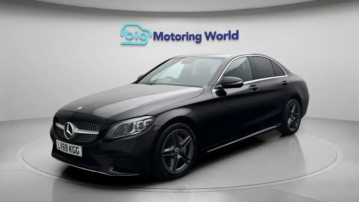 Used Mercedes C200 AMG line 198 HP (145 kW) 2019 Black Sedan