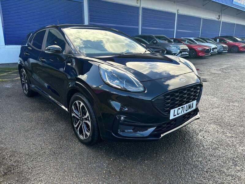 Black Used 2021 Ford Puma ST-Line SUV | £17,990 (Good price) - Image 1/4
