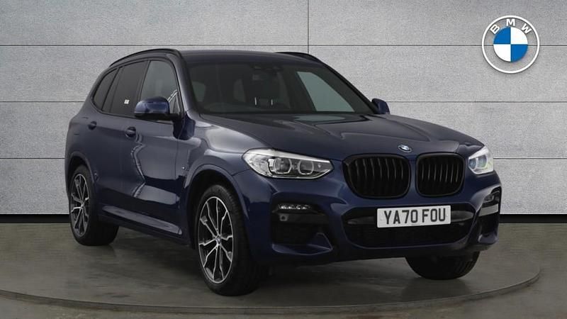 Blue Used 2021 BMW X3 M Sport SUV | £28,399 (Fair price) - Image 1/4