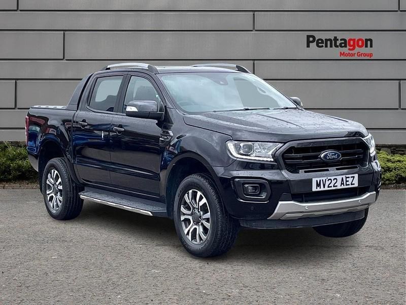 Premium metallic agate black Used 2022 Ford Ranger Wildtrack Pickup | £18,995 (Super price) - Image 1/4