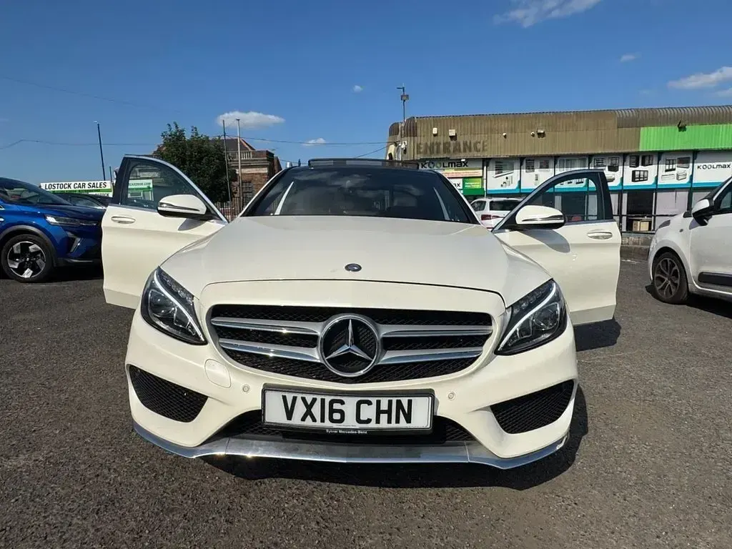 Used Mercedes C300 AMG Line Premium Plus 2016 White Sedan