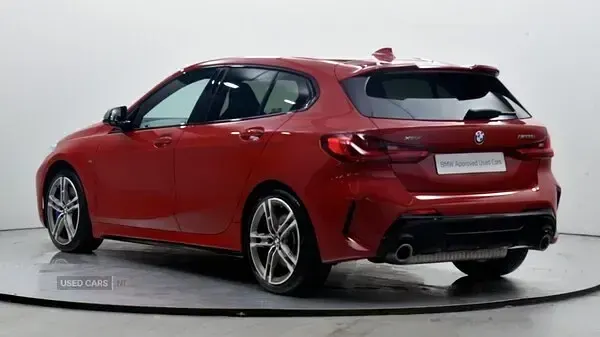 Used BMW M135 Shadowline 306 HP (225 kW) 2022 Red Hatchback