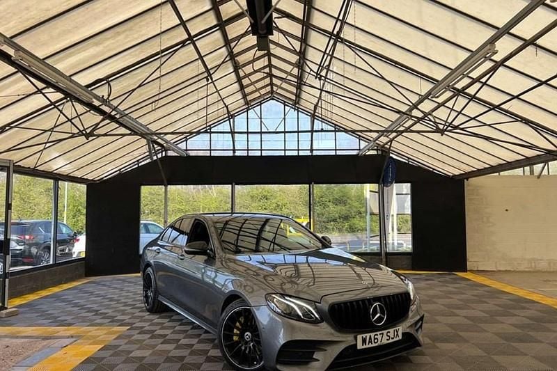 Used Mercedes E220 AMG line 194 HP (142 kW) 2017 Grey Sedan