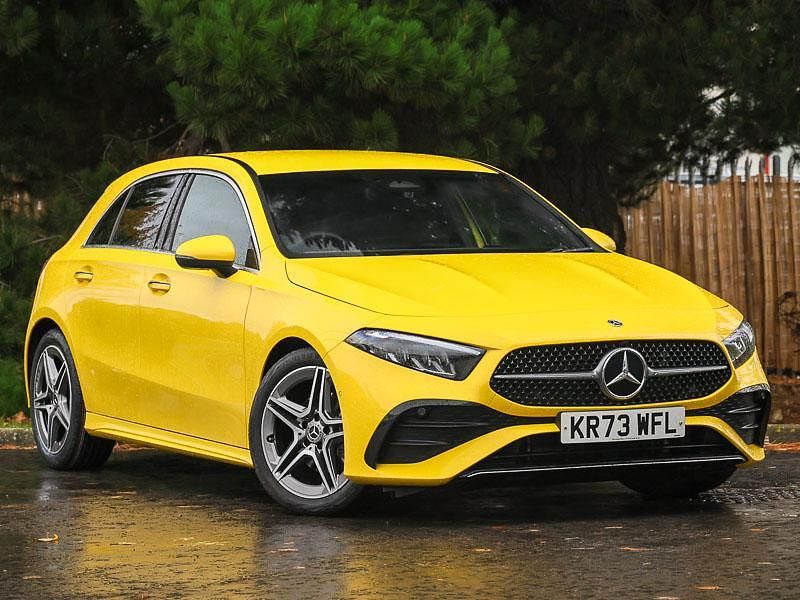 Yellow Used 2023 Mercedes A200 Executive Hatchback | £24,498 (Expensive) - Image 1/4