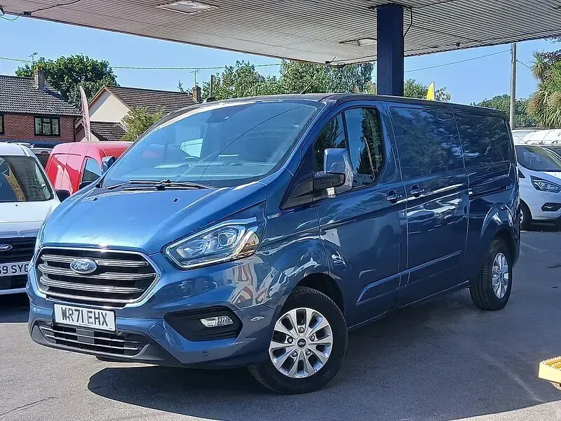 Used Ford Transit Custom Limited 130 HP (95 kW) 2021 Blue Van