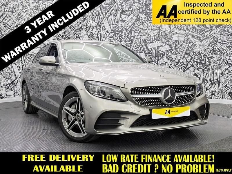 Silver Used 2019 Mercedes C300 AMG Line Premium Sedan | £18,595 (Fair price) - Image 1/2