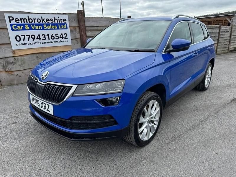 Used Skoda Karoq SE L 115 HP (84 kW) 2018 Blue SUV