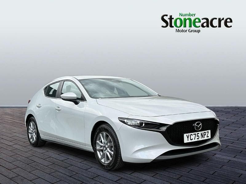 White New 2025 Mazda 3 Prime-Line Hatchback | £20,995 - Image 1/4
