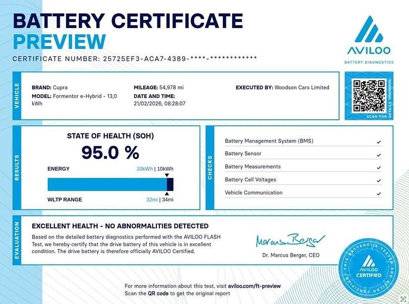 Used Cupra Formentor 204 HP (150 kW) 2021 Black SUV