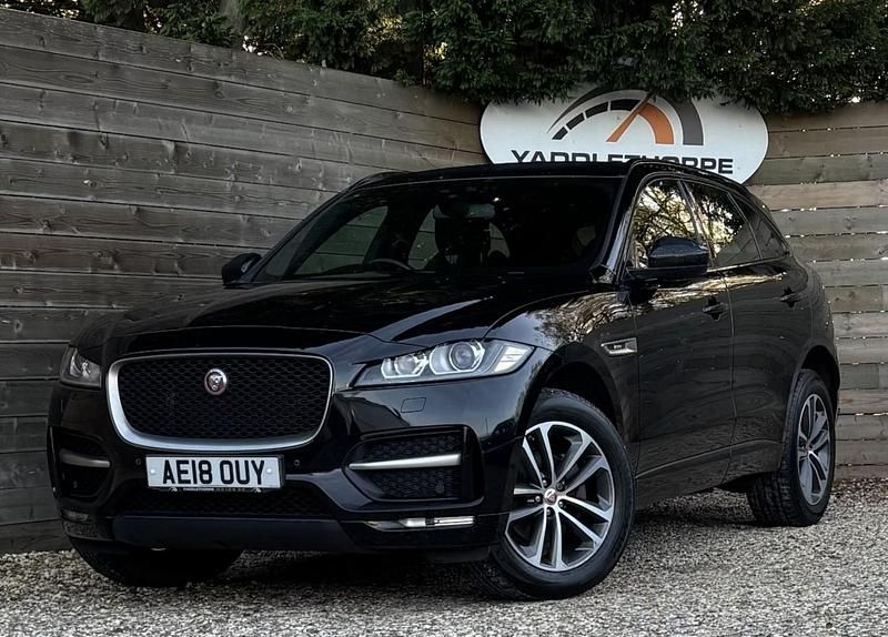 Black Used 2018 Jaguar F-Pace R-Sport SUV | £12,995 (Fair price) - Image 1/4