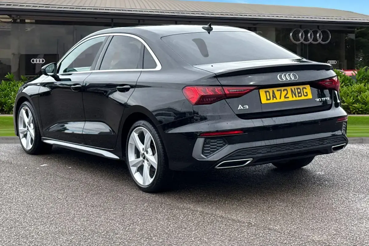Used Audi A3 S-Line 110 HP (80 kW) 2022 Black Sedan