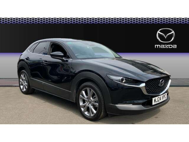 Black Used 2024 Mazda CX-30 Exclusive-Line SUV | £22,663 (Fair price) - Image 1/4