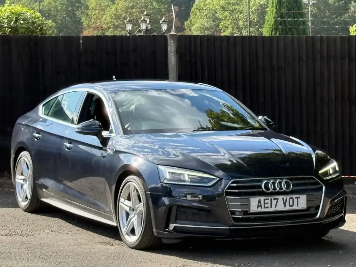 Used Audi A5 Sportback S-Line 2017 Blue Hatchback