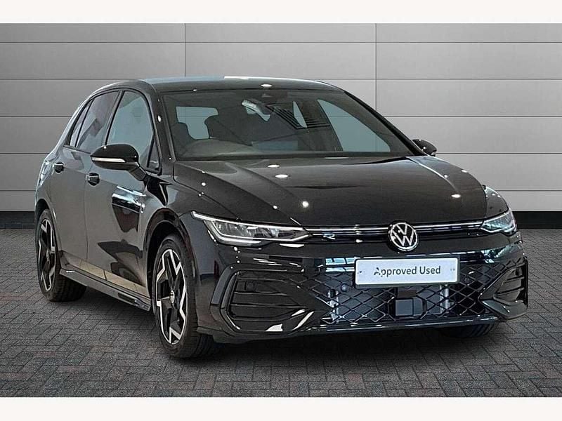 Black New 2025 VW Golf VIII R-line Hatchback | £30,650 (Expensive) - Image 1/3